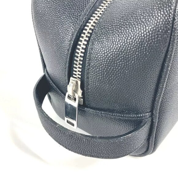 SAINT LAURENT PARIS 609347 Logo with handle grooming case pouch bag - Picture 9 of 16